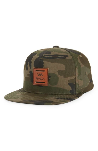 Rvca Men's Camo Va All The Way Snapback Hat