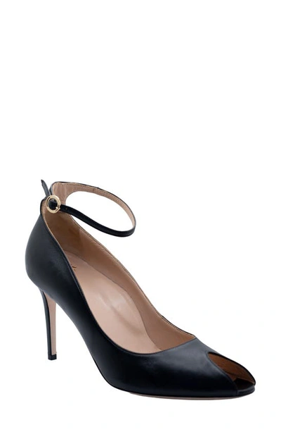 Emar Raya Ankle Strap Pump In Gunmetal