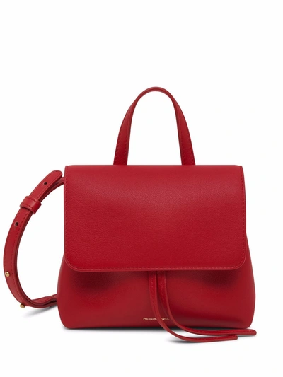 Mansur Gavriel Mini Soft Lady Leather Bag In Red