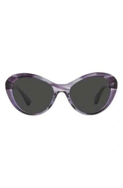 Oliver Peoples Women's 55mm Zarene Oval Sunglasses In Purple Grey