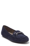 Aerosoles Women's Day Drive Loafers In Navy Faux Suede