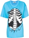 Jeremy Scott Ribbed Cage Print T In Blue