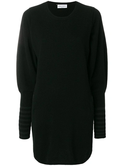 Sonia Rykiel Structured Knit Dress In Black