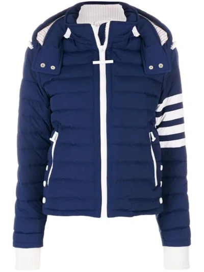 Thom Browne Downfill Ski Jacket With 4 In 415  Navy