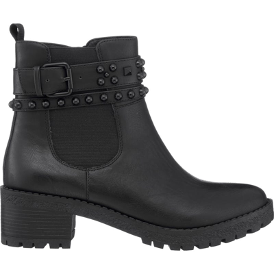 Gc Shoes Women's Noe Block Heel Studded Ankle Booties In Black