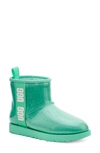 Ugg Classic Mini Waterproof Clear Boot In Tide Pool