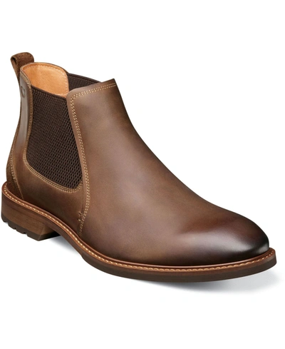 Florsheim Men's Chalet Plain Toe Gore Boots Men's Shoes In Brown Crazy Horse