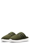 Nike Men's Burrow Slippers From Finish Line In Khaki/volt