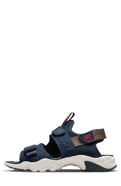 Nike Men's Canyon Trail Sandals From Finish Line In Armory Navy/chile Red