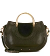Chloé Pixie Leather And Suede Shoulder Bag