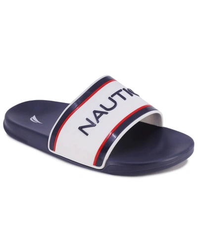 Nautica Men's Cortlan Slide Sandal Men's Shoes In White