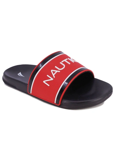 Nautica Men's Cortlan Slide Sandal Men's Shoes In Red