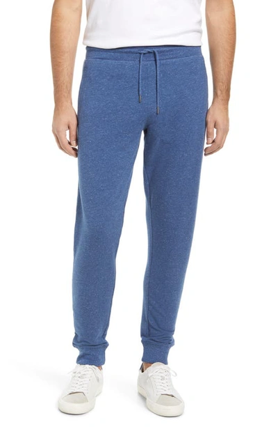 Peter Millar Lava Wash Slim-fit Tapered Stretch Cotton And Modal-blend Jersey Sweatpants In Ravine Blue