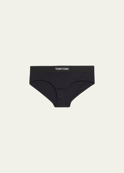 Tom Ford Logo Band Underwear In Black