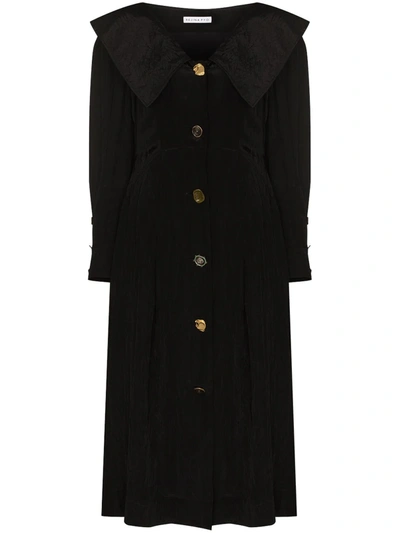 Rejina Pyo Milo Exaggerated Collar Dress - Size 14 In Black