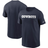 Nike Men's Wordmark Essential (nfl Dallas Cowboys) T-shirt In Blue