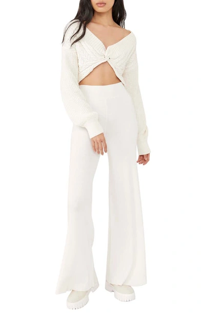 Free People Emilie Sweater Set In White Whisper