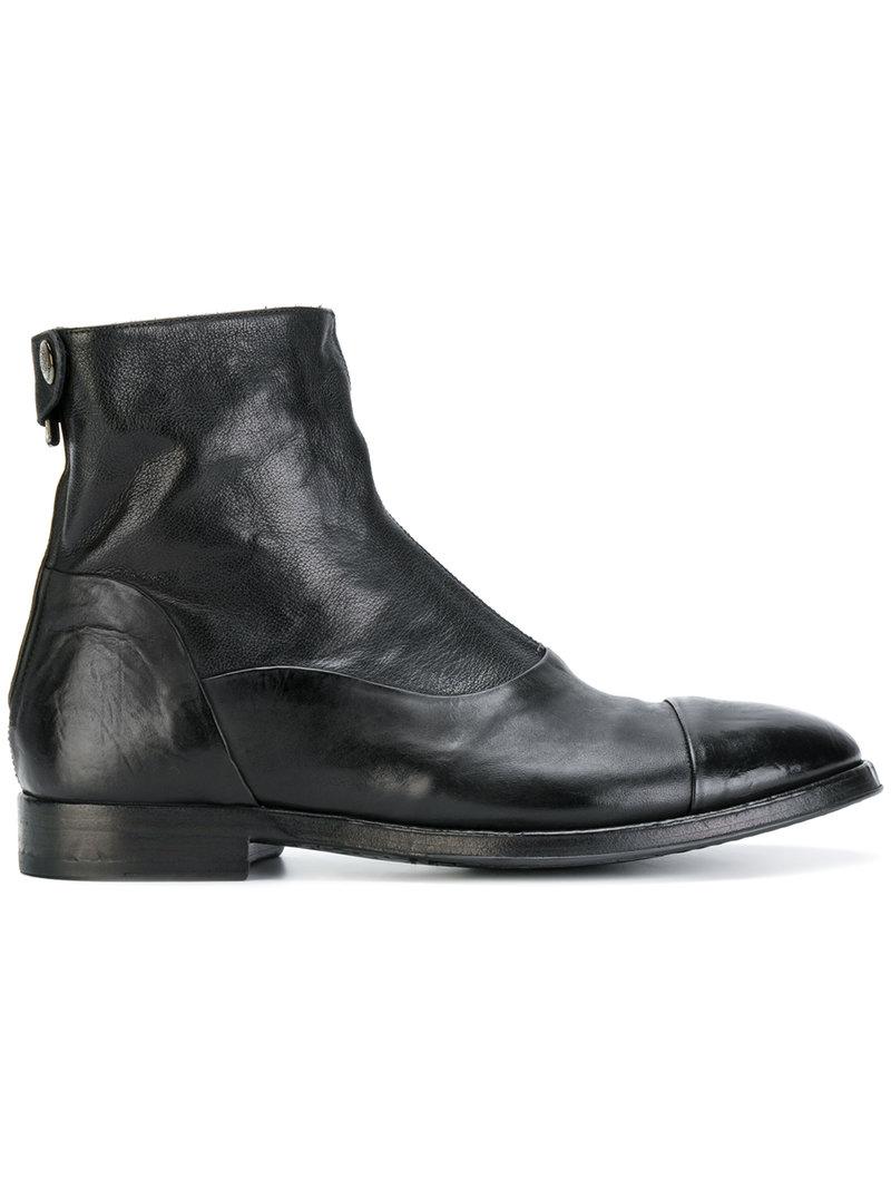 Alberto Fasciani Ulisse 1000 Back Zip Ankle Boots In Black | ModeSens