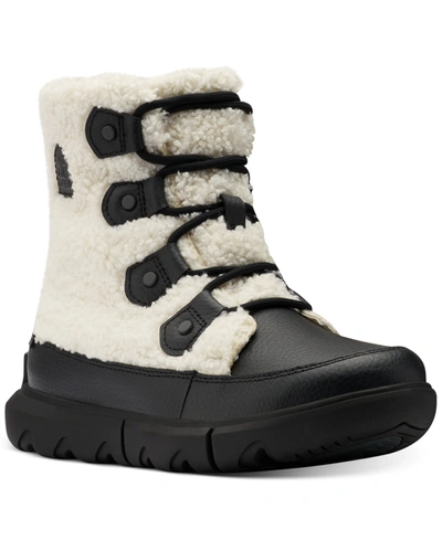 Sorel Women's Explorer Ii Joan Cozy Boots Women's Shoes In Black Sea Salt