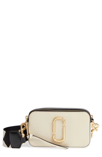 Marc Jacobs The Colorblock Snapshot Bag In Cloud White Multi