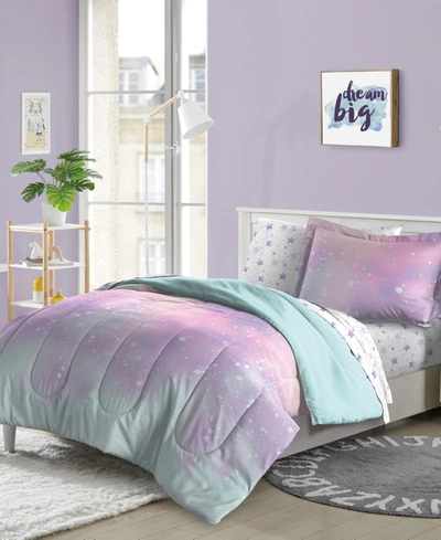 Dream Factory Twilight Full Comforter Set, Set Of 5 Bedding In Pink