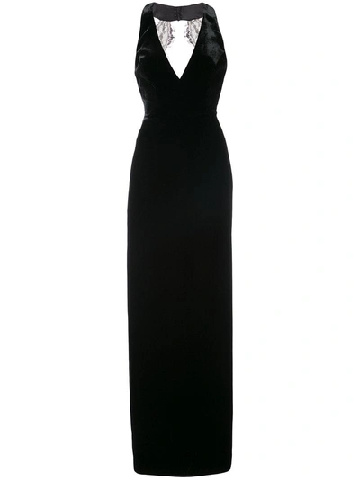 Monique Lhuillier Velvet Column Gown