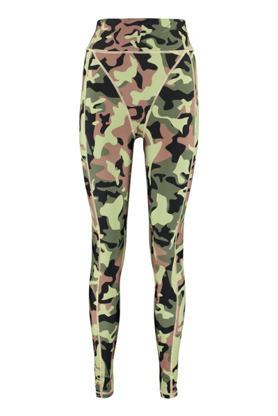 Rotate Birger Christensen Rotate Sunday Camouflage Printed Stretched Leggings In Green