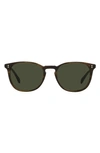 Oliver Peoples Finley Esquire 51mm Square Sunglasses In Brown/green Solid
