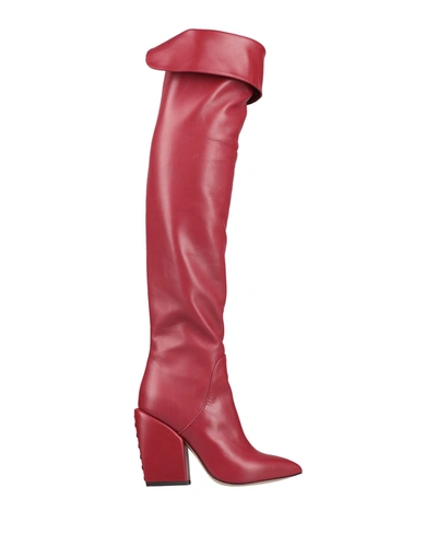 Petar Petrov Knee Boots In Red