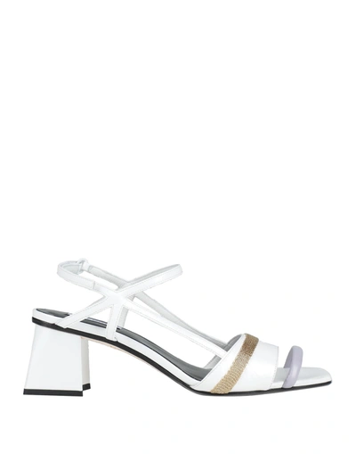 Tipe E Tacchi Sandals In White