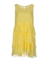 Ermanno Scervino Short Dresses In Yellow