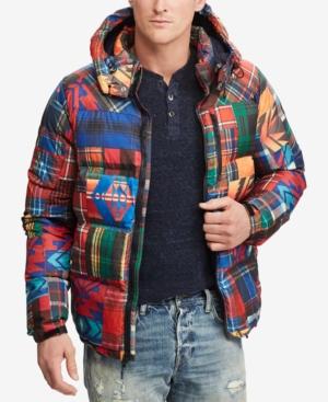 patchwork polo jacket