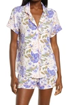 Nordstrom Lingerie Moonlight Short Pajamas In Pink Ice Secret Garden