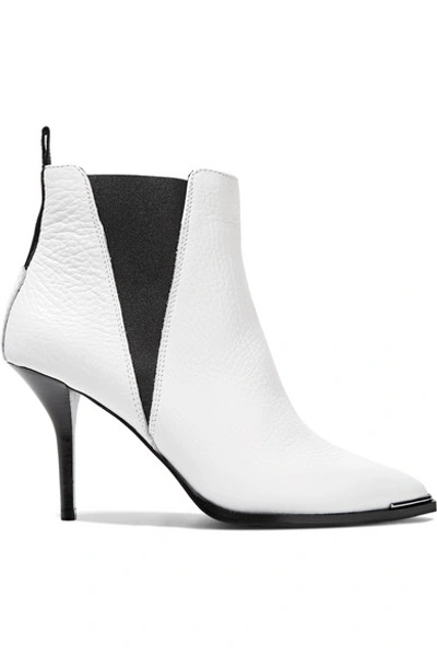 Acne Studios Jemma Textured-leather Ankle Boots In White