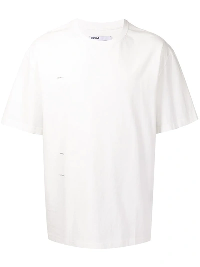 C2h4 Graphic-print Short-sleeve T-shirt In White
