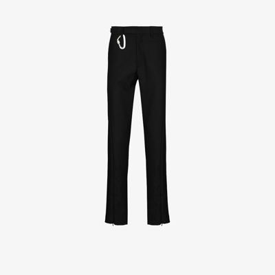Heliot Emil Attached-carabiner Slim-fit Jeans In Black