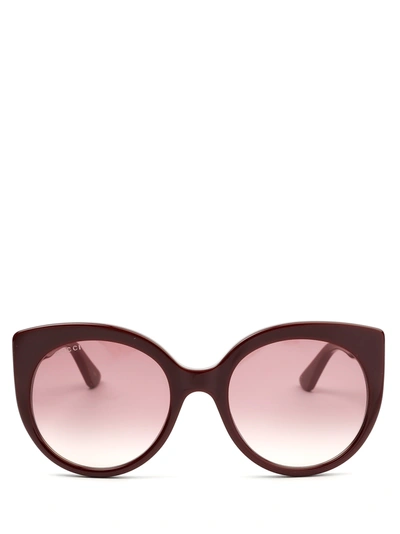 Gucci Gg0325s Burgundy Female Sunglasses