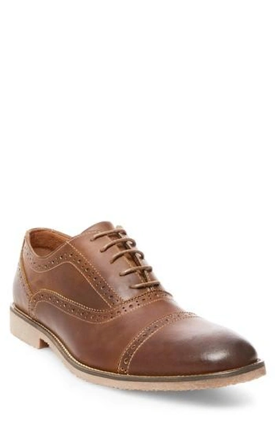 Steve Madden Raine Cap Toe Oxford In Dark Brown | ModeSens