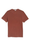 James Perse Crewneck Jersey T-shirt In Red Clay