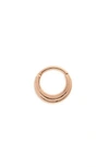Maria Tash 16 Gauge Hiranya Clicker Ring In Rose Gold