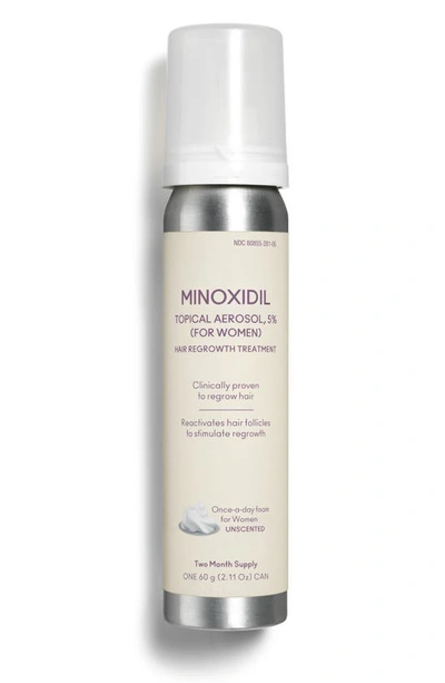 Virtuer Flourish Minoxidil Topical Aerosol 5% Hair Regrowth Treatment For Women, 2.1 oz