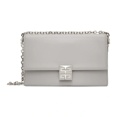 Givenchy 4g Small Leather Shoulder Bag In Cloud Grey