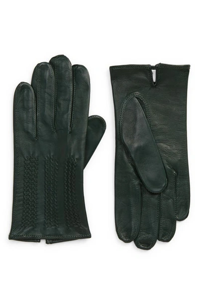 Seymoure Traveler Leather Gloves In Agave