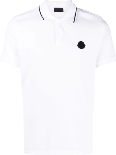Registratie zoom Implicaties Moncler Logo Patch Tipped Cotton Piqué Polo In White | ModeSens