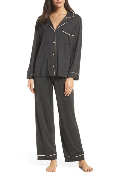 Eberjey Gisele Pajamas In Charcoal/ Bellini