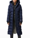 Soia & Kyo Talyse Water Repellent Down Puffer Coat With Bib In Lapis