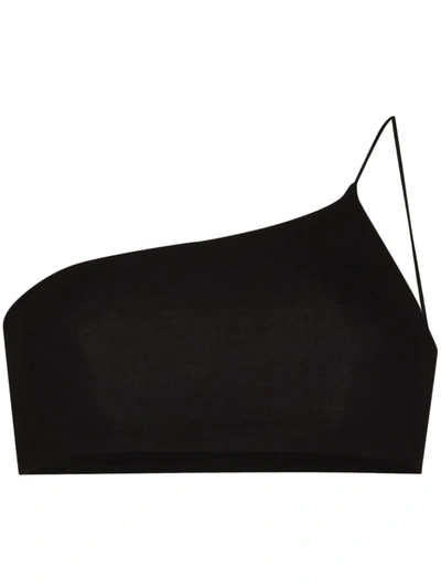 Skin Bia One-shoulder Bralette In Black