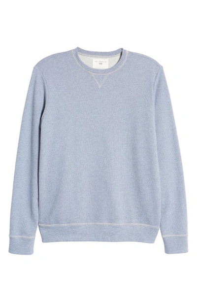 Sol Angeles Jacquard Pullover Sweatshirt In Denim