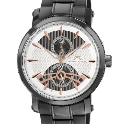 Porsamo Bleu Russel Men's Multi Function Silver And Grey Watch, 1172brus In Gold Tone / Grey / Rose / Rose Gold Tone / White