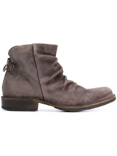 Fiorentini + Baker Ruched Ankle Boots In Brown